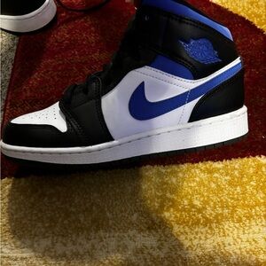 Jordan Mid Racer Blue and White